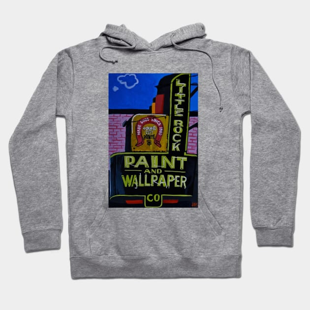 Little Rock Paint and Wallpaper Hoodie by SPINADELIC